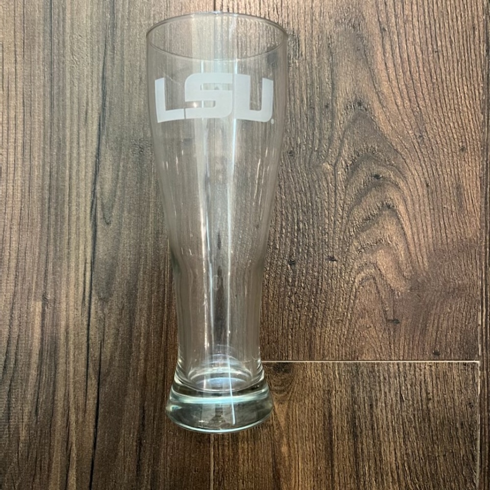 LSU glass pilsners